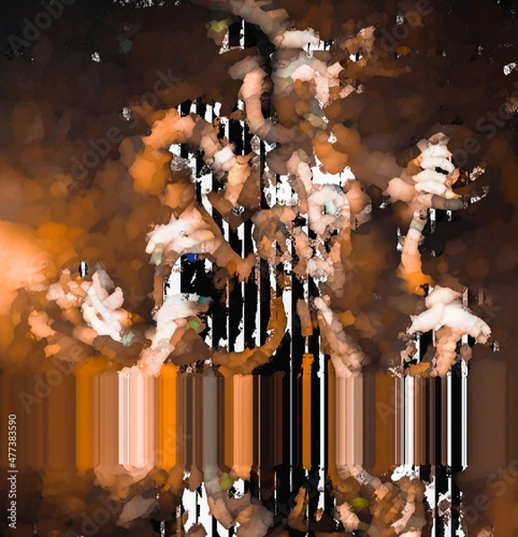 Fototapeta people at night