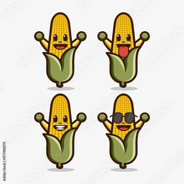 Obraz corn art logo design