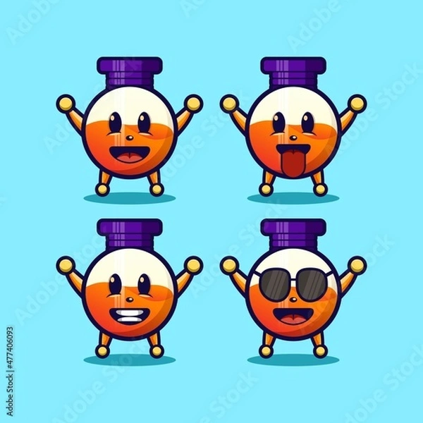 Obraz perfume bottle art logo design