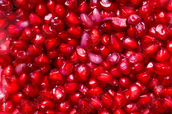 Obraz Pomegranate seeds closeup image