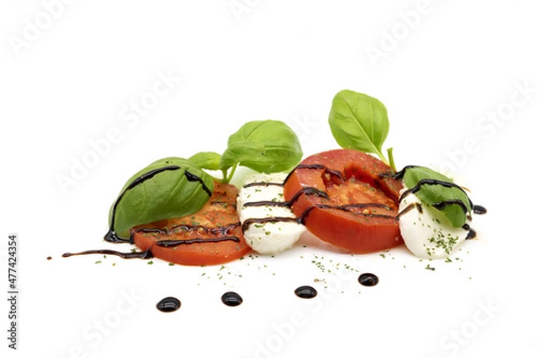 Obraz Caprese con glassa all'Aceto Balsamico di Modena IGP"