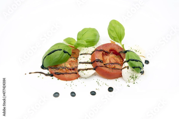 Obraz Caprese con glassa all'Aceto Balsamico di Modena IGP"