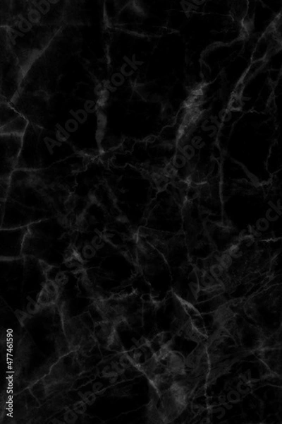 Obraz black marble patterned texture background.