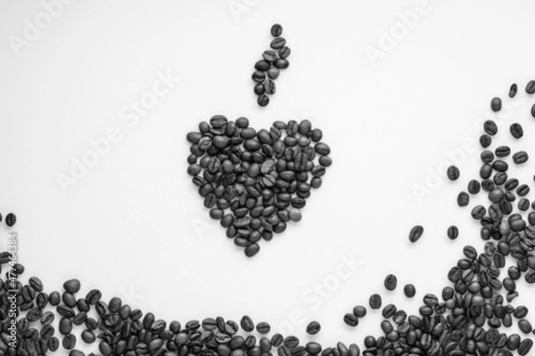 Fototapeta Composition of coffee beans.