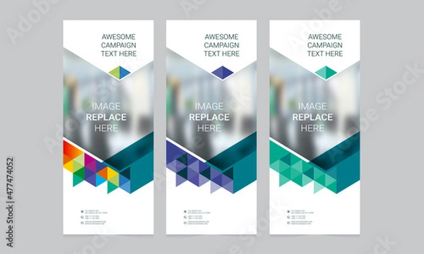 Obraz Roll up banner vector template
