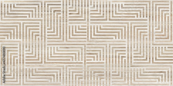 Obraz wood parquet background with optical pattern