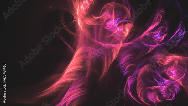 Obraz 3D Fractal render, colorful, background