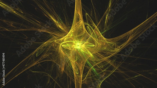 Obraz 3D Fractal render, colorful, background