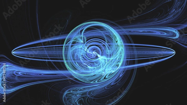 Obraz 3D Fractal render, colorful, background