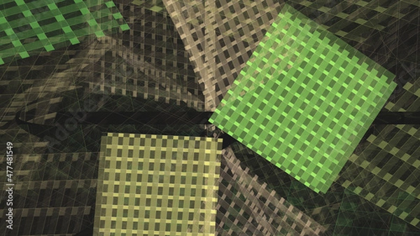 Obraz 3D Fractal render, colorful background. 