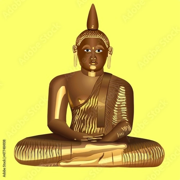 Fototapeta Buddha vector illustration