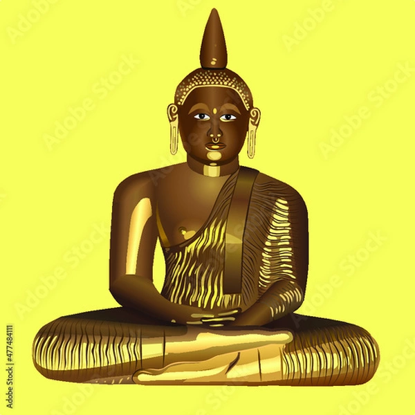 Fototapeta Buddha vector illustration