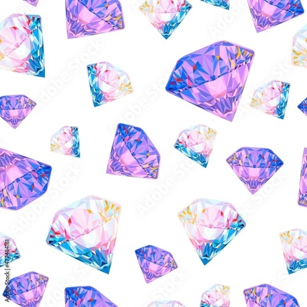 Fototapeta Diamond shape Hourglass illustration Vector pattern