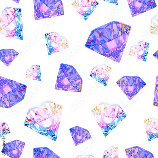 Fototapeta Diamond shape Hourglass illustration Vector pattern