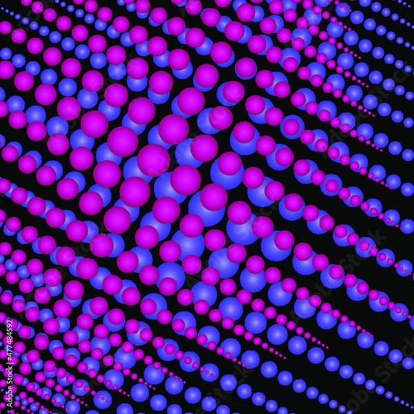 Fototapeta Vector genetic abstract banner template. Design element for education, healthcare, medicine, science