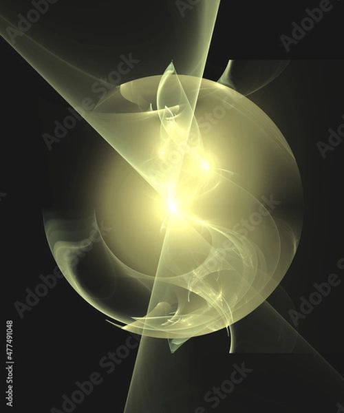 Obraz 3D Fractal Render, Colorful Background