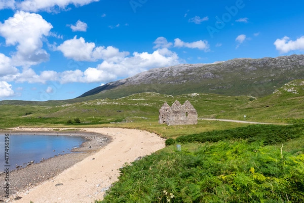 Obraz landscape with lake and mountains