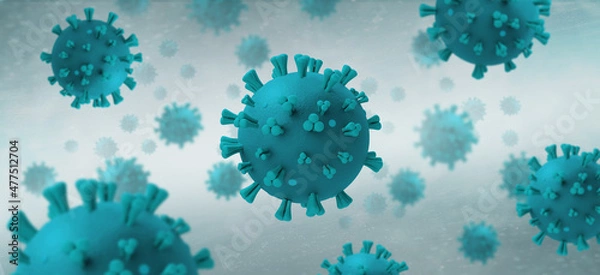 Obraz  corona virus 3d