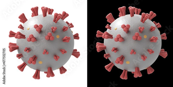 Obraz  corona virus 3d