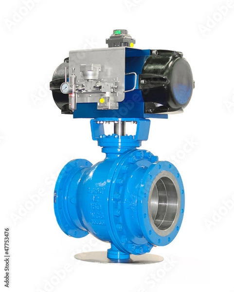 Obraz Stop valves high pressure with automatic drive