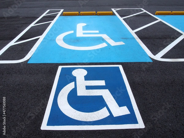 Obraz 駐車場の身体障碍者用スペース