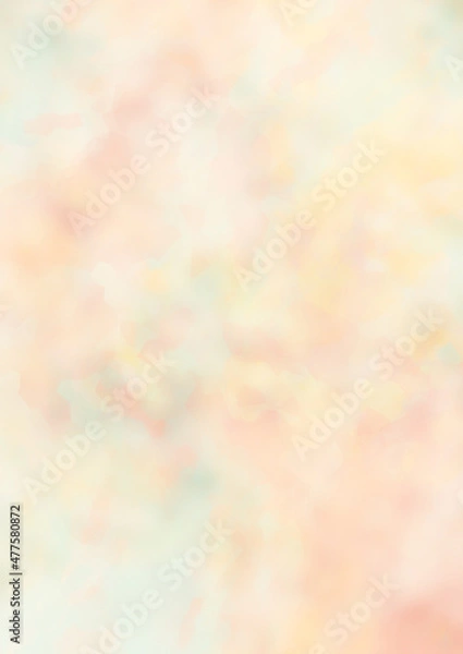 Obraz 抽象的　水彩　結晶　パターン