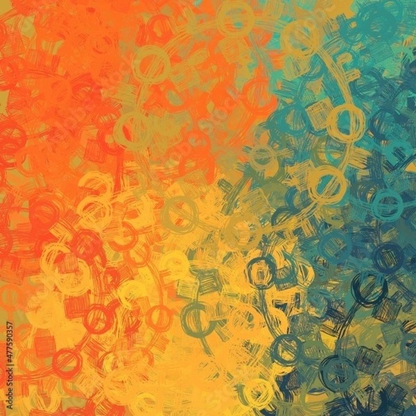 Obraz Artistic background image. Abstract painting on canvas. Contemporary art. Hand made art. Colorful texture. Modern artwork. Brushstrokes. Strokes of fat paint on surface wall.