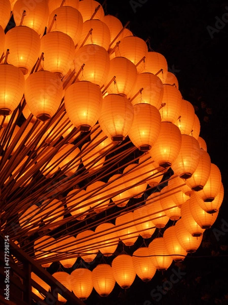 Obraz 日本の伝統的な提灯