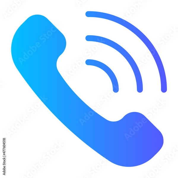 Obraz telephone call gradient icon