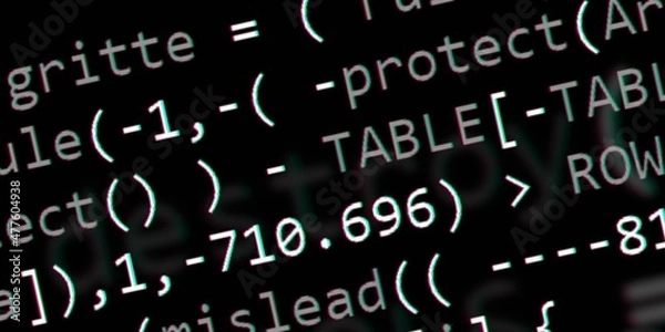 Fototapeta Program code background. Modern technology backdrop for advertisements.