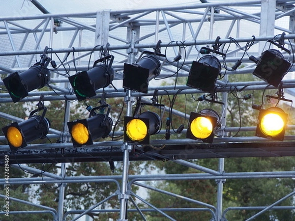 Obraz ステージの照明機器