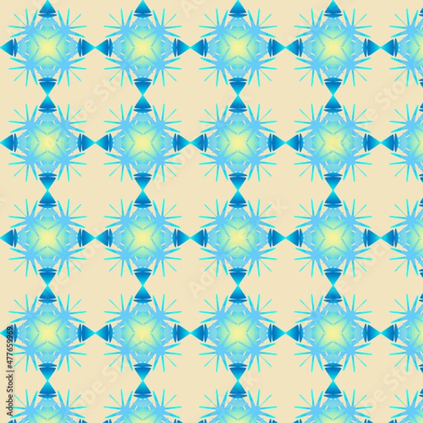 Fototapeta Delicate color pattern in pastel colors on a light background, for packaging, textiles, ceramics