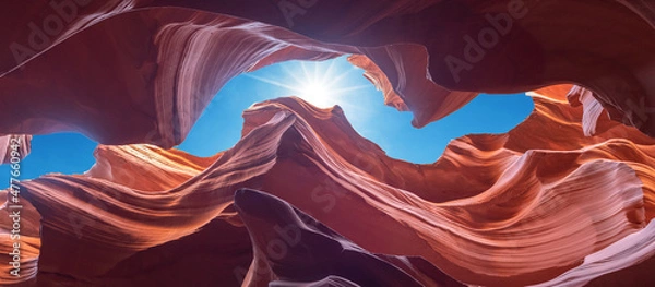 Obraz Antelope Canyon Arizona USA. Niesamowite formacje piaskowca.