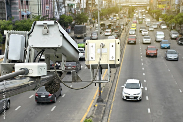 Obraz Speed camera car in Thailand.