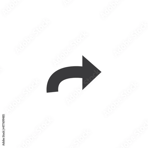 Fototapeta Arrow vector illustration icon Logo Template design