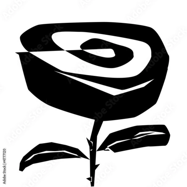 Fototapeta Rosa stilizzata