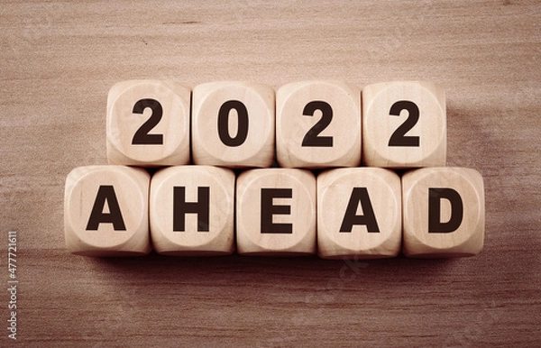 Obraz New year concept about 2022 ahead