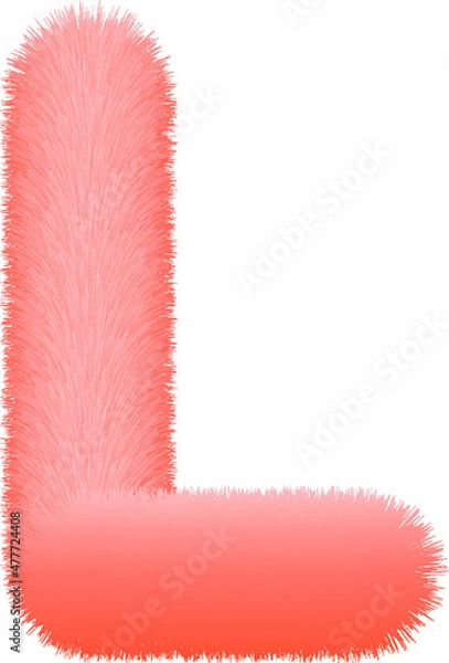 Obraz Realistic 3D Effect Letter L