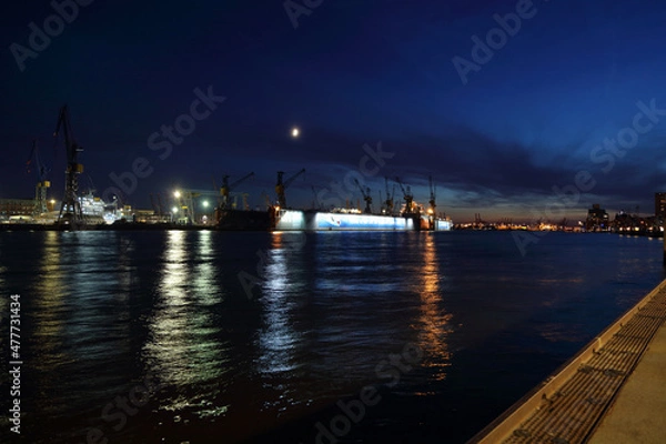 Fototapeta Hamburg Hafen / Hamburg Harbour...