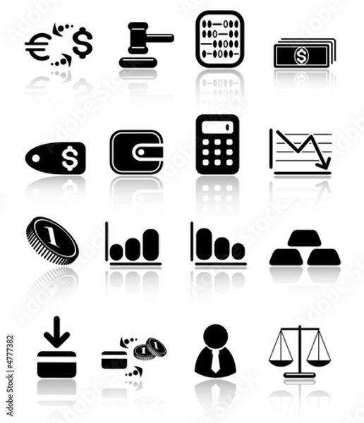 Obraz Money vector iconset