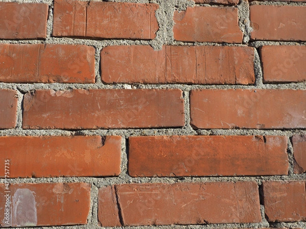 Obraz industrial red brick wall background