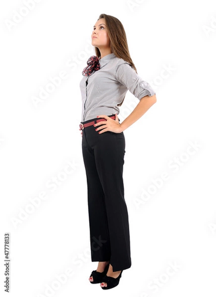 Obraz Isolated business woman