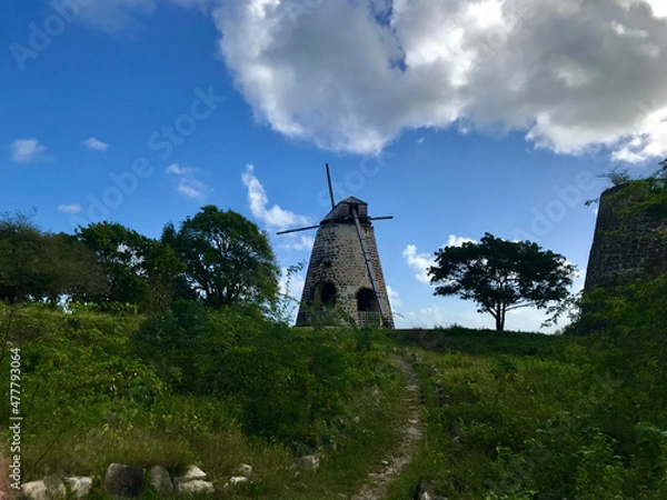 Fototapeta Windmill in Antigua