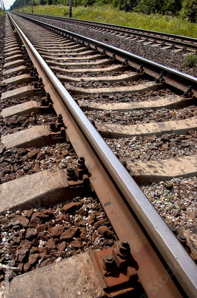 Fototapeta railroad track