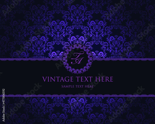 Obraz Vintage Damask Seamless Background