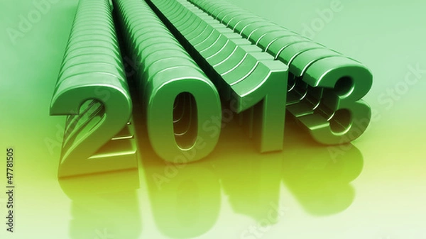 Obraz 2013 - New Year Green
