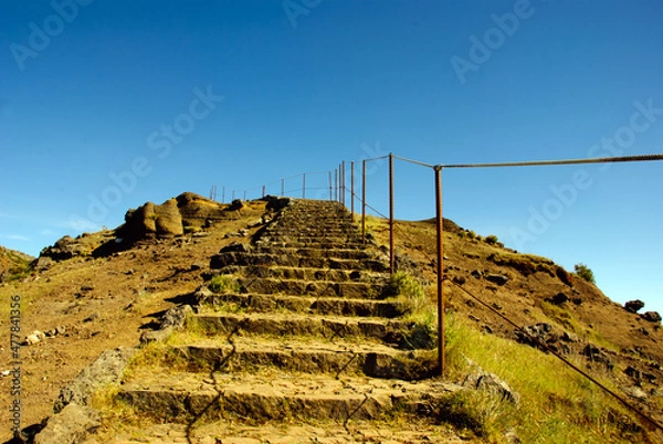 Obraz Madeira at the atlantic ocean, stairway to heaven, pico do arieiro, Portugal (c)WOB