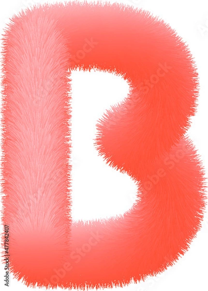 Obraz Realistic 3D Effect Letter B
