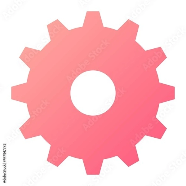 Fototapeta Vector Settings Glyph Gradient Icon Design