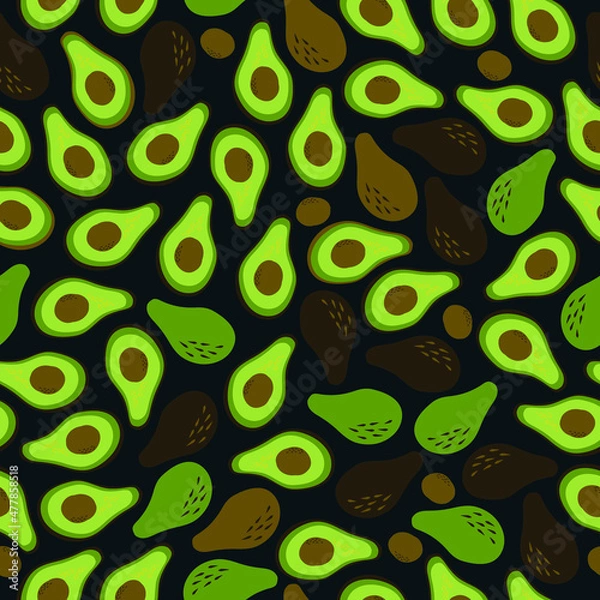 Obraz Colorful avocado repeating pattern